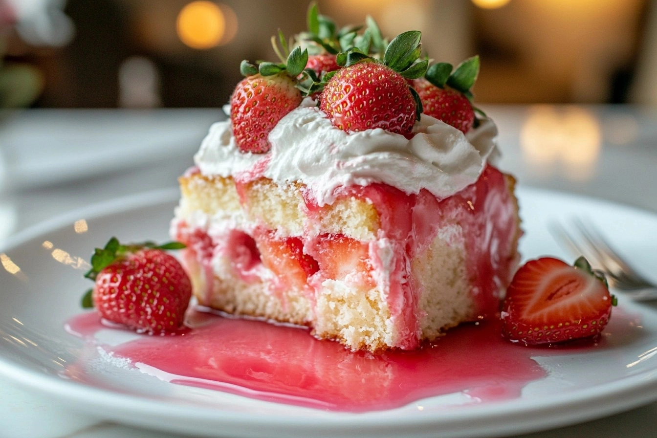  Strawberry Poke Cake Recipe 2