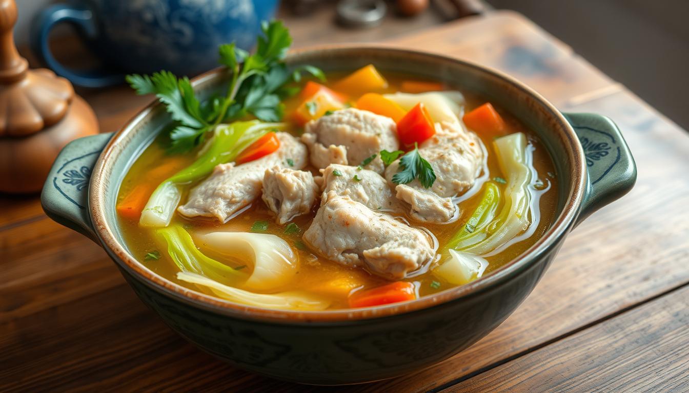 Chicken Soup with Cabbage