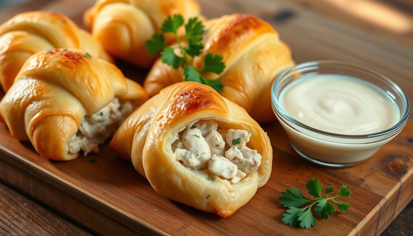 Chicken Stuffed Crescent Rolls