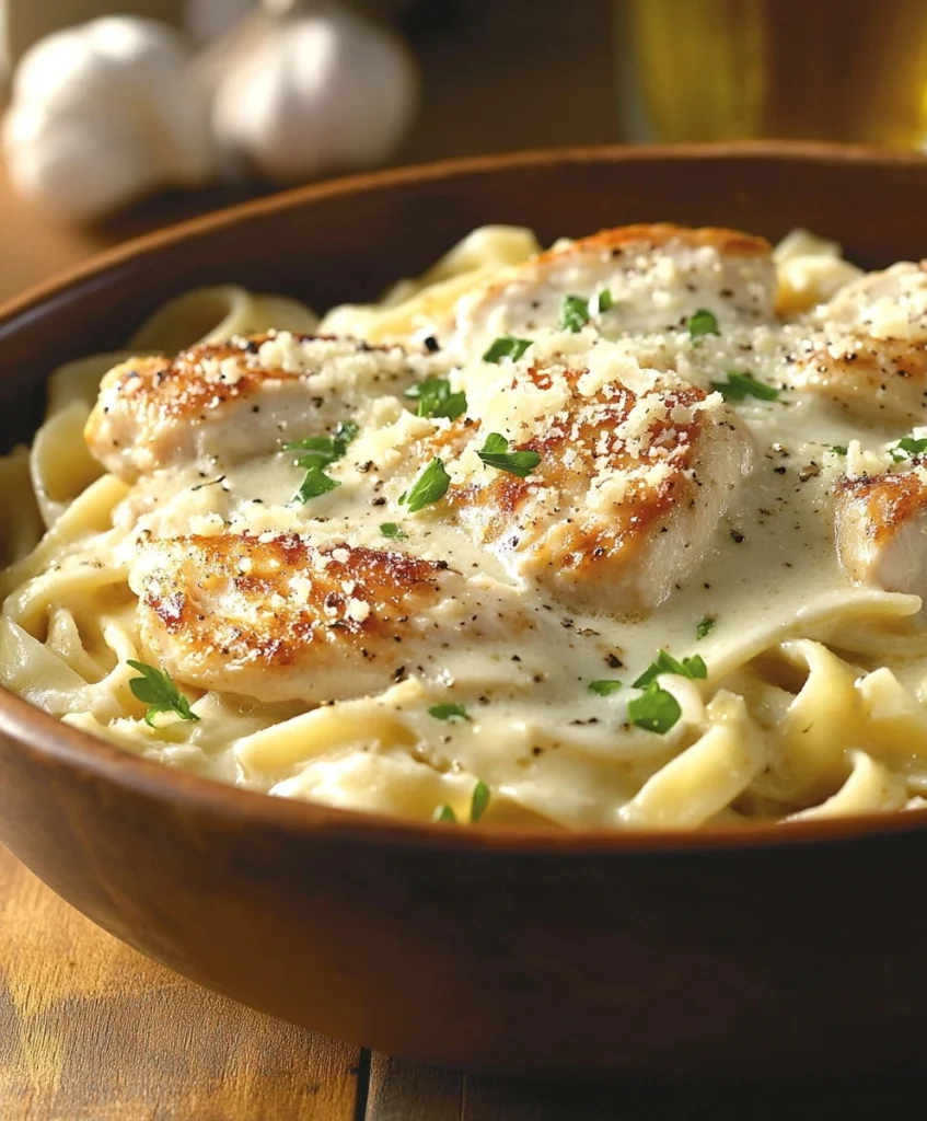 Garlic Parmesan Chicken Pasta