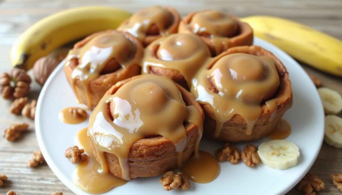 banana bread cinnamon rolls​