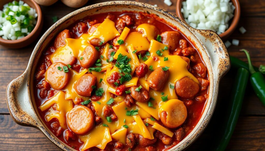 chili cheese dog casserole