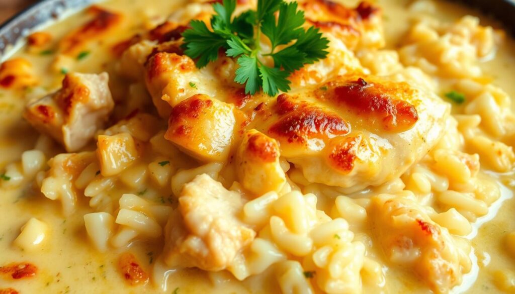 creamy chicken and rice casserole