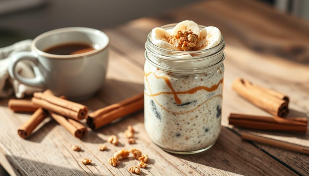 overnight oats with cinnamon