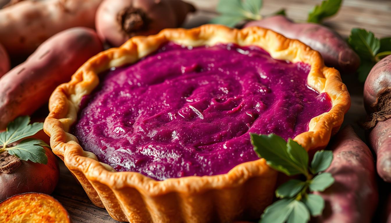 purple sweet potato pie