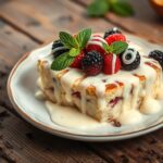 white chocolate bread pudding