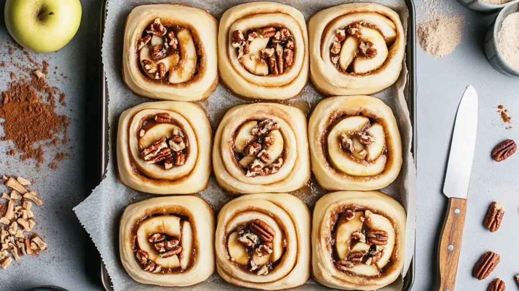 Cinnamon Rolls with Apple Pie