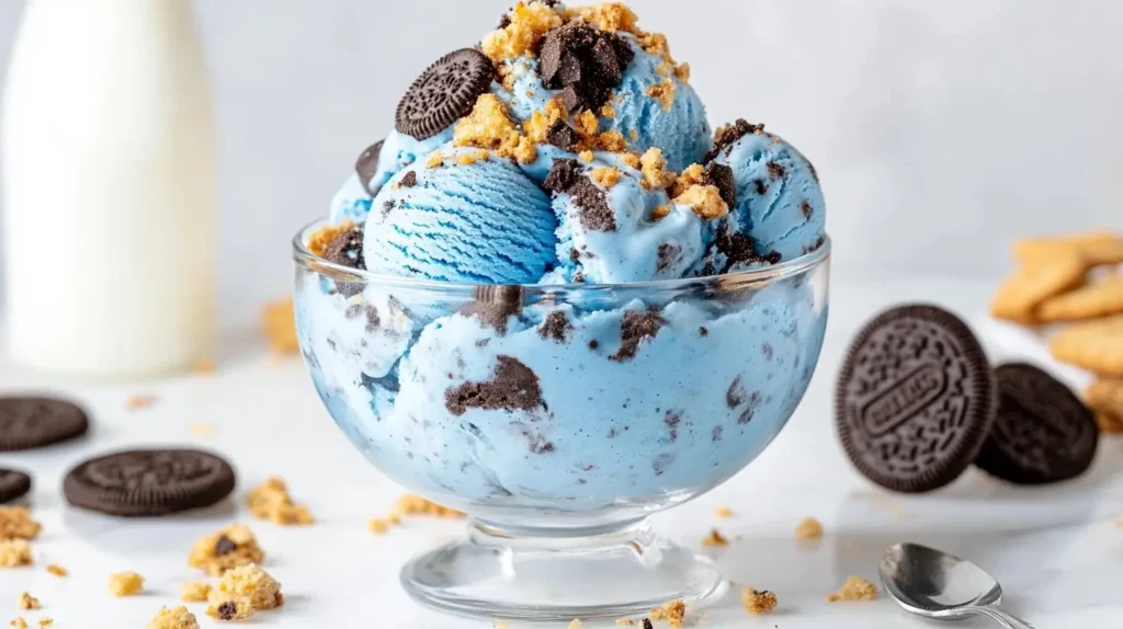 Vegan Cookie Monster Ice Cream
