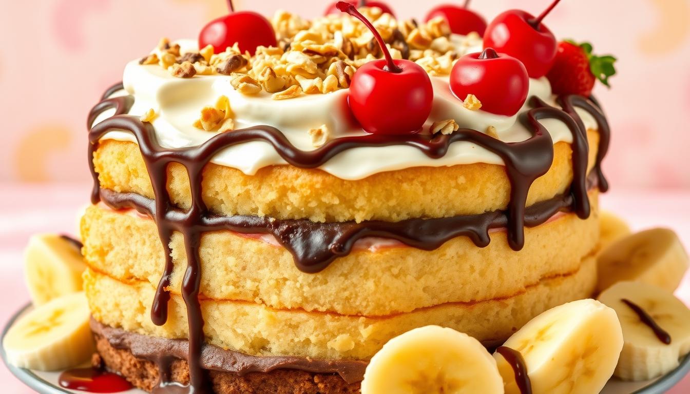 banana split cake