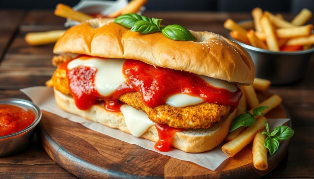 chicken parmesan sandwich