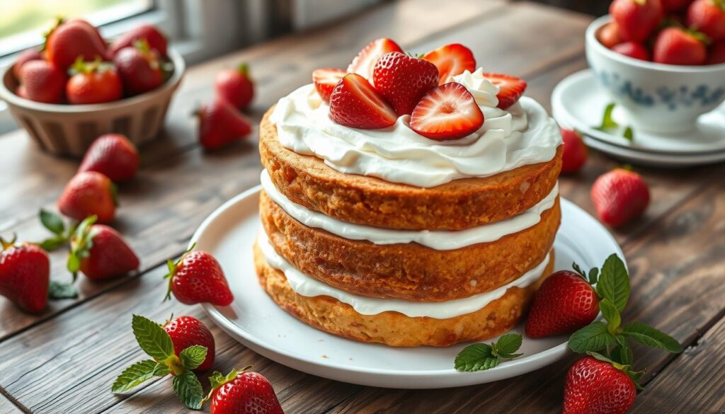 homemade strawberry tres leches cake