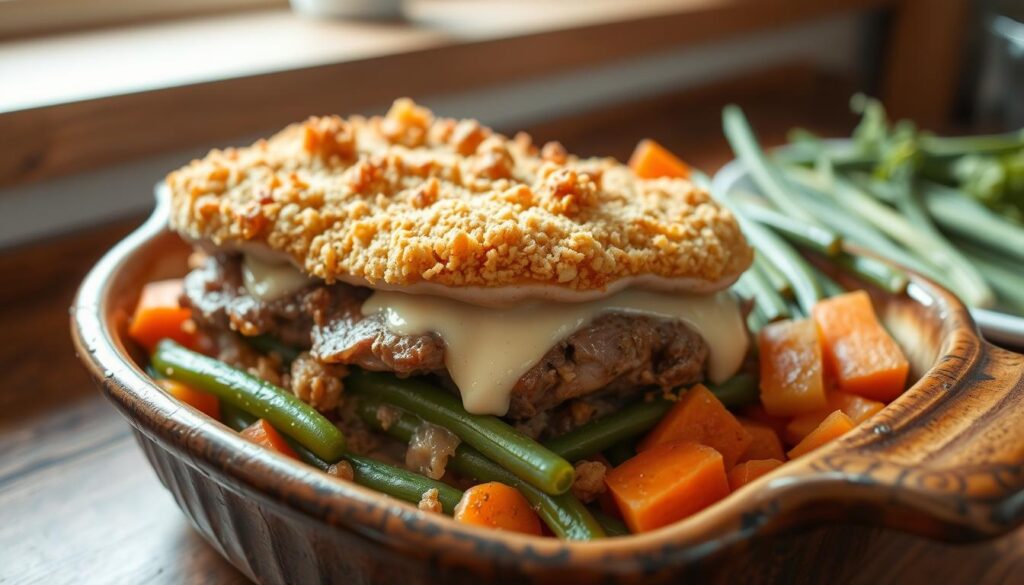 pork chop casserole with cheese