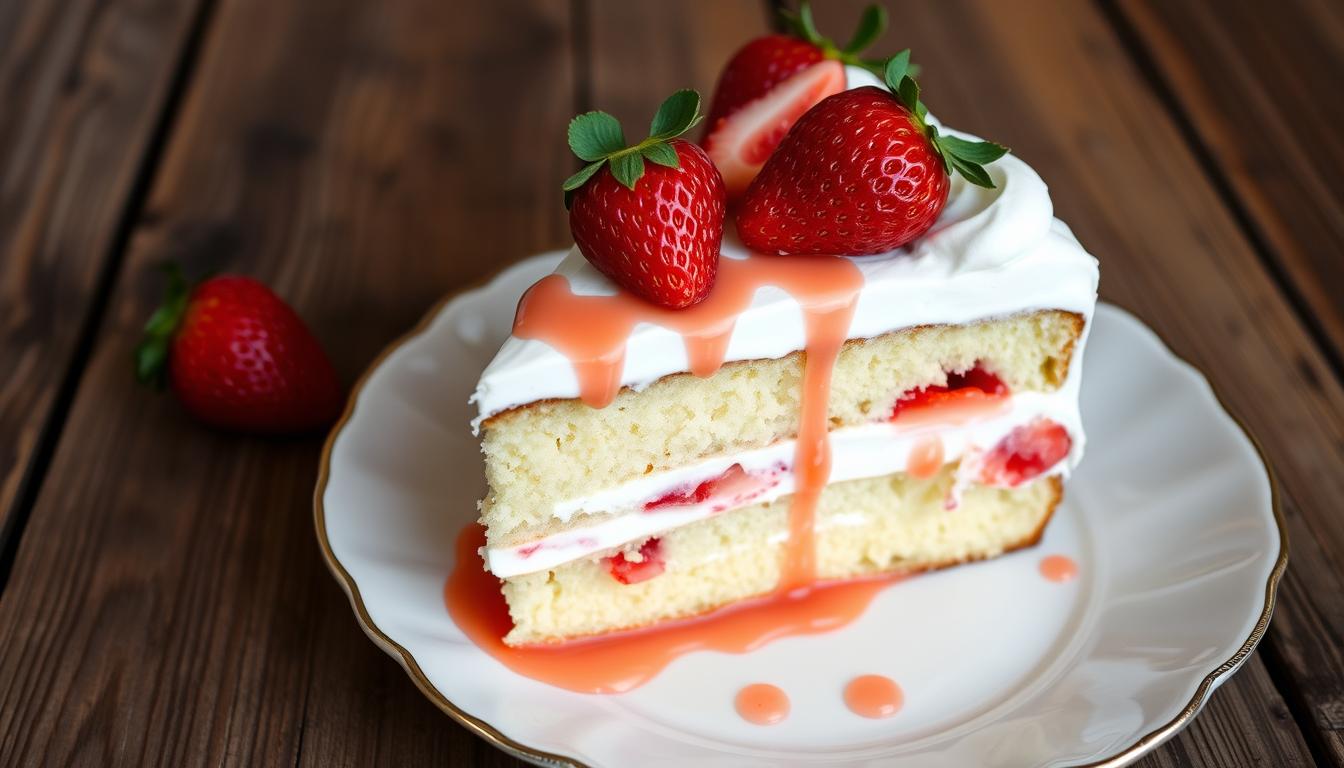 strawberry tres leches cake