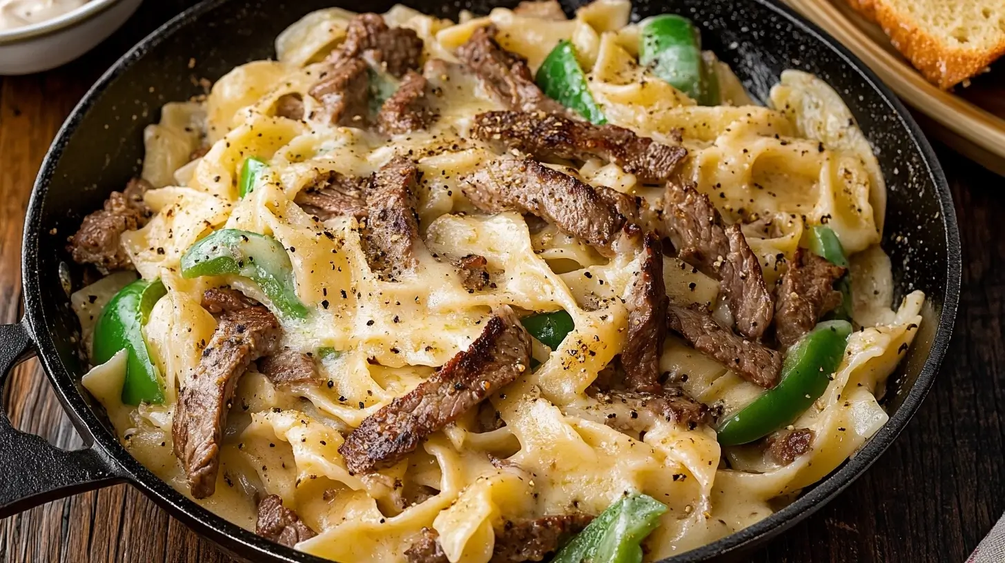 Philly Cheesesteak Pasta