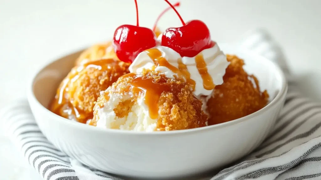 Easy Homemade Mock Fried Ice Cream