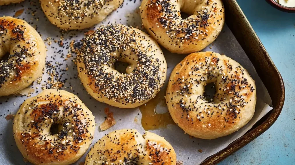 sourdough discard bagels 1