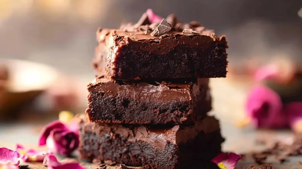 Fudgy Avocado Brownies with Chocolate Fudge Frosting.