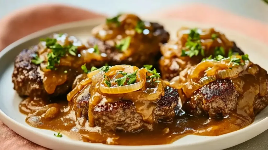 Hamburger Steak with Onions and Gravy