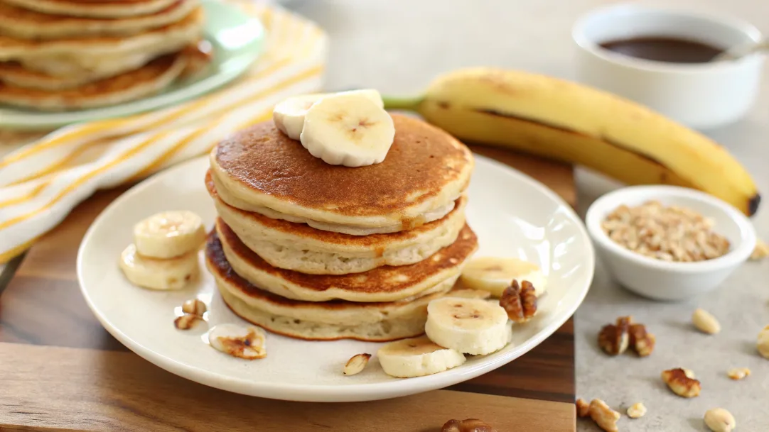 Banana Porridge Pancakes