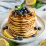 Lemon Blueberry Ricotta Pancakes